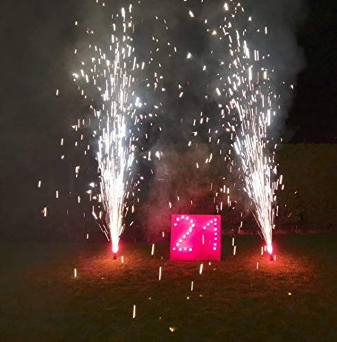 Salilio Lichterbild 21 Geburtstag -Brennende Zahl 30 40 50 60 Geburtstag, Silberhochzeit, Runder Geburtstag, Feuerschrift mit Imposanten Vulkane (40)