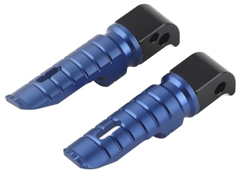 Repose-pieds de Moto Aramox, 1 Paire de Repose-pieds Arrière Gauche Droite Pédales en Alliage D'aluminium de Remplacement pour MT-10 MT-09 MT-07 Tracer900 FZ6(Bleu)