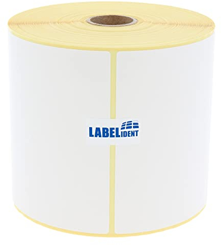 Versandetiketten DHL, DPD, Fedex, GLS, Hermes, UPS - 105 x 148 mm - 350 Thermo-Eco Papier Etiketten auf 1 Rolle(n) mit 25 mm Kern, Thermodirekt Etiketten selbstklebend, Trägerperfo.