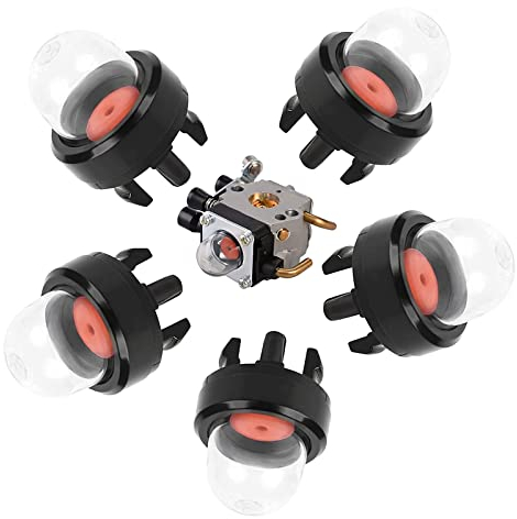 Exbrith 5 Stück Primer Pumpe, Benzin Primerpumpe, Birne Pumpe, Passend für Die Meisten Rasenmäher, Bläser, Kettensägen, Schneefräsen und Trimmer-Vergaser, mit der Richtigen Ölaufnahme