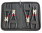 Emsmil Set di 4 pinze 9 pollici / 225 mm Pinze per Anelli Elastici Sicurezza Bloccaggio Interni Esterni Dritti Piegati Pinze di Montaggio Manici Antiscivolo con Borsa in Tessuto Oxford