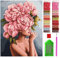 ARTULIO Diamond Painting Set 30x40cm Frau mit geblümter Frisur – 5D Diamant Painting Bilder Kinder mit Daiments Painting Zubehör für Kinder und Erwachsene - Crystal Art für Home Wand Deko -