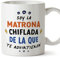 MUGFFINS Tazas para MATRONA mujer - En Español - Todos te advirtieron - 11 oz / 330 ml - Regalo original y divertido