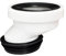 RANRAO Buse de connexion WC, connecteur d'angle WC, buse de raccordement de tuyau de toilette, vidange droite excentrique