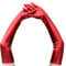 CAMDOM Womens Sexy Patent PU Leather Long Gloves Punk Latex Gloves