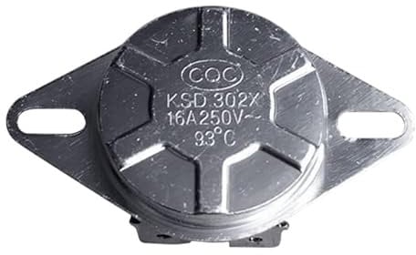 PRODCA Accessori per Utensili 250V 16A 20A Termostato di Controllo della Temperatura dello scaldabagno Interruttore del regolatore Limitatore di Temperatura Universale 93 Gradi Celsius