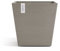 ECOPOTS Pot de fleurs Rotterdam marron gris (taupe) - 40 x 40 cm - Carré - Pot de fleurs en plastique recyclé - Style moderne pour l'intérieur et l'extérieur