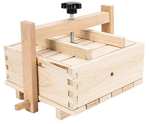 Youding Käsepresse | Käseform für die Käseherstellung | Hausgemachte Holzmacher Käsebereiter Wasserform-Set für Küche Zuhause
