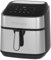 EMtronics XL Extra Large EMAFSD9S Digital Family Size Air Fryer 9 Litre with 8 Preset Menus for Oil Free & Low Fat Healthy Cooking, 99-Minute Timer - Stainless Steel
