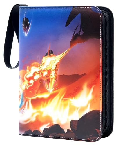 Mactoou Sammelalbum Karten, 440 Taschen Sammelkarten Album Karten Album Kartenhalter Kompatibel mit MTG Karten, 55 Seiten 440 Karten Kapazität