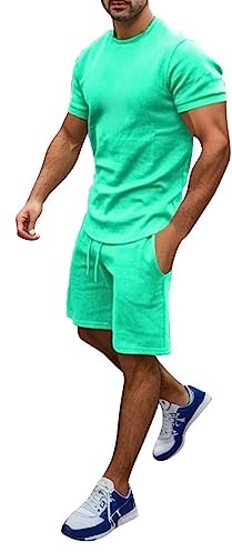 Männer Sommer Outfit Strand Kurzarm Gedruckt Hemd Kurzen Anzug Hemd Hosen Anzug Mit Taschen Schlittschuh Anzug Sportbekleidung Trainingsanzug Herren Sport Anzug Jogginganzüge Herren Sommer Set
