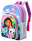 Gabby's Dollhouse Zaino per bambini di alta qualità, per la scuola, da viaggio, con tasca laterale in rete e tasca frontale con cerniera, Multicolore, 36.7cm (height), 26cm (width), 13cm (depth)