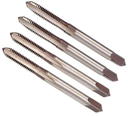 CoCud Manuel Filetage Robinets, M4 x 0,7 Filetage, Métrique Alliage Outil Acier Vis Tapotement Cône Bas Robinet - (Applications: pour Machine Thread Réparation), 2-Paires