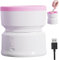 Máquina limpiadora de brochas de maquillaje, lavadora y secadora de brochas de maquillaje Limpiador de brochas cosméticas portátil Limpiador de brochas de maquillaje eléctrico recargable silencioso pa