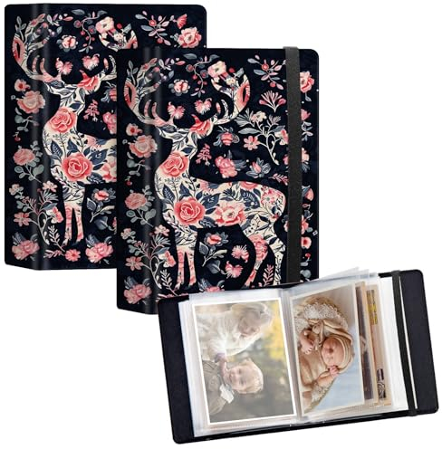 JANENFNA 10 x 15 cm Fotoalben: 120 Taschen für 10 x 15 cm Fotos, Mini-Fotoalbum, Ledereinband, Familienhochzeit, Baby-Fotobücher