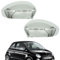 Ruolin Tappi per Specchietti, Copri Specchietto Retrovisore Auto Coppia Calotte Specchio Destra + Sinistra Cromate Sostituzione per Fiat 500 2007-2023