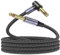 MOSWAG Cavo per chitarra da 6.35mm, Cavo per strumenti ad angolo retto, Strumento elettrico Basso AMP Cavo compatibile, Elettrico, Basso, Amplificatore (5M)