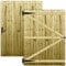 Flat Top 6x4.5ft (H: 6ft x W: 4.5ft) Feather Edge Semi-Braced Pedestrian Treated Light Handmade Gate with Suffolk Latch Hinge Pack Garden, Side & Pathway Access Height: 1800mm x Width: 1350mm