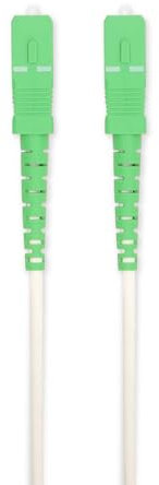 NEDIS Câble patch à fibre optique - SMF (phase de mode simple) - SC/APC - SC/APC - 100 Gbps - 6 m - Blanc - Boîte cadeau avec Euro Lock