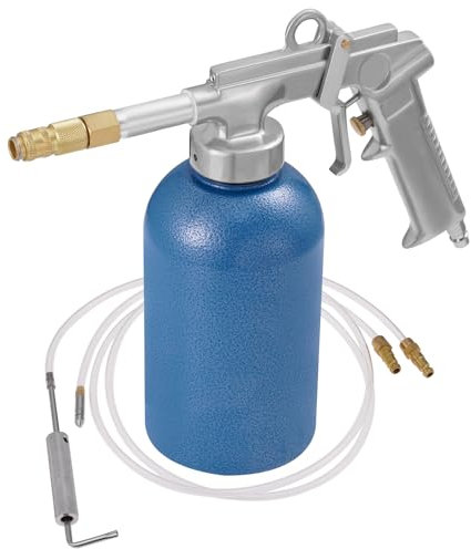 Pistola per tazza a pressione, pulitore automatico per interni, 1100 ml, 4-6 bar, pistola per la pulizia di superfici sporche, per interni tappeti e sedili, blu