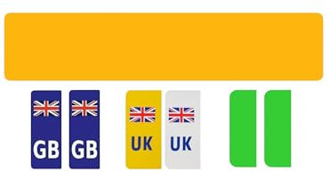 EV Show Plates Number Plates for Cars, Vans, Trucks Number Plate Front/Rear/Pair Personalised Plates