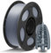 ANYCUBIC PLA+ Filament 1.75mm, Refill PLA Plus Filament und Spool Kit, Hohe Zähigkeit und Präzision -3D-Druckmaterialien, Intelligente Identifikation,1KG Silber
