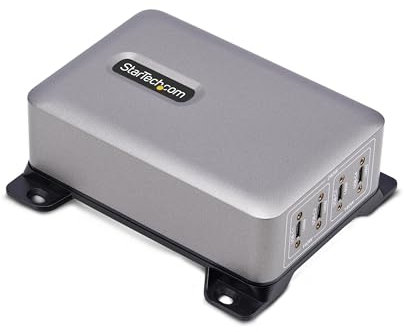 StarTech.com 4-Port USB-C Charger Hub, 240W Total, Single Port 140W PD 3.1, Laptop Charging Block/GaN Power Adapter