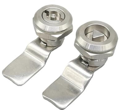 Serrure de boîte de distribution de serrure de poubelle de triangle droit de matériel d'acier inoxydable de MS705 304 serrure cylindrique de serrure 1Pcs(Triangle)