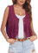 Gilet con frange effetto camoscio cowgirl hippie indiana boho festival anni '6