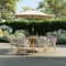 Charles Bentley 6 Seater Dining Set, Outdoor, Wood Effect, Rope Weave, Dining Set, Weather Resistant, UV Protected, 6 Stackable Chairs, Easy Storage, Light Grey, Wood Effect Frame