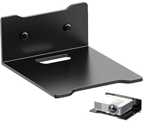 Router Shelf Wall Mount - Floating Storage Rack For Gaming Consol & Small Devices | Compact Wifi Bracket Shelf | Audio Gear Tidy Wall Organizer For Speakers Cable Modem Projector