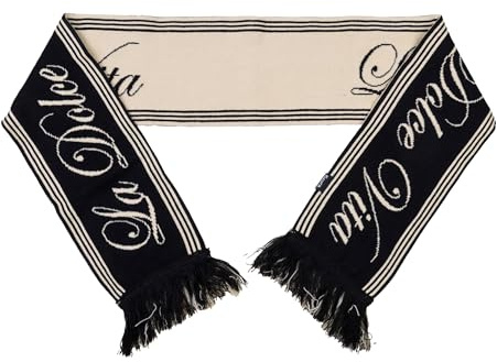 FISURA, Y Schal, Dolce Vita, Schwarz und Beige, Einheitsgröße