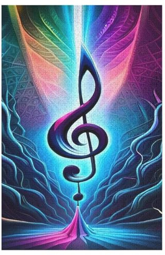 Musical Note Jigsaw Puzzle for Adults 1000 Piece for Kids Age 12 Years Up Woodiness Puzzles Educational Game 78×53cm