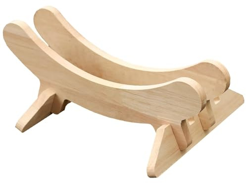 Support de vélo stationnaire en bois – Support d'entraînement pour vélo d'intérieur – Support compact pour la maison/le garage (convient aux roues de 66 à 73,7 cm)
