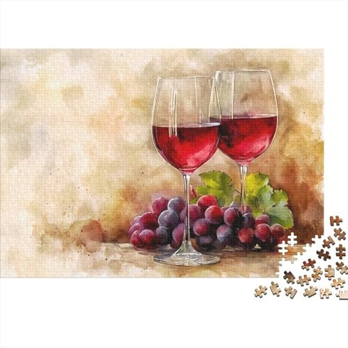 Wine Glass Grape 1000pcs Puzzle For Adults Relaxing