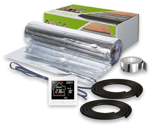 10m² de natte chauffante de surface avec thermostat blanc M2 pour chauffage électrique