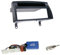 Einbauset:1-DIN Blende/Radioblende Abdeckung - schwarz + Pioneer Radio LFB Lenkrad Interface Radio Adapter für Toyota Corolla (E12) 2001 – 2007