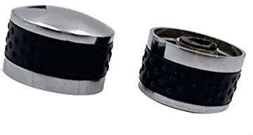 Meter Star Universal-Gasgrill-Kontrollknopf aus Metall, geeignet für alle Arten von Geräten mit einem D-Schaft in 8,0 mm, 2 Stück