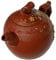 Teekanne Chinesischer Yixing Clay Dragon Zisha Tee-Ei für losen Teekessel (schwarz) (rot)