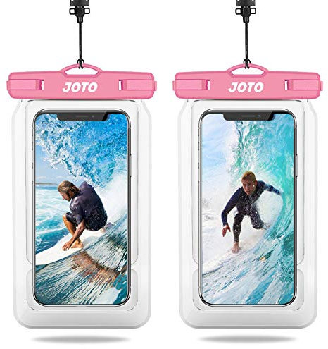 JOTO [2 Pezzi Custodia Impermeabile Smartphone, Cover Subacquea per Telefono Fino a 7 iPhone 17/16/15/14/13/12/11 Air Pro Max XS Max XR SE, Galaxy A05s/A25/A55/A34 -Rosa