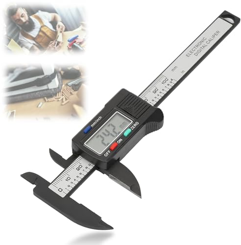 Calibrador a Vernier Digital electrnico calibrador Vernier Digital Resistencia a la Suciedad, Aceite y Agua, Fibra de Carbono Calibradores a Vernier electrnicos Calibres Digitales