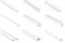 HEXIM Einfassprofile für Verkleidungspaneele - H-/ U-/ & Winkelprofile, PVC Kunststoff - (U-Profil HJ 260, 10x15 mm) Fensterprofile Kunstoffleisten