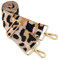 ZOUIQSS Damen Goldfarbene Bunter Schultergurt längenverstellbarer breiter Tragegurt Schultergurt für Handtaschen 3.8cm breit 73-125cm-Schultergurt für Handtaschen((5CM) Leopard8)