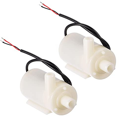 sourcing map Micro Mini bomba de agua DC 4,5 V estilo horizontal para riego de plantas, paquete de 2