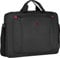 WENGER BQ Laptop-Tasche zum Umhängen, Notebook bis 16 Zoll, Aktentasche, Organizer, Aufklappbar, 15 l, Büro Business-Reisen Uni, Schwarz, 611906