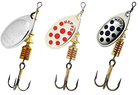 Kit 3 Cuillers Tournantes Mepps Aglia - Minikit Mepps - No1-3,5g