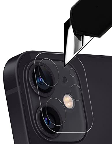 annaPrime® 1 Protection Objectif Caméra Arrière en Verre Trempé 9H Haute Définition, Couverture complète pour Apple iPhone 12 6.1 - Transparent