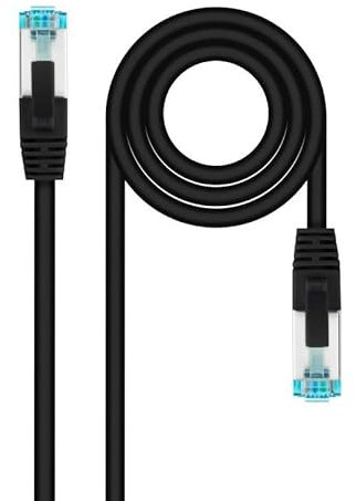 LATIGUILLO/CABLE RED NANO CABLE CAT.7 RJ45 LSZH SFTP PIMF AWG26 2M NEGRO