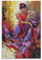 QINGYUAN Flamenco-Tanz-Poster, abstrakte Malerei, Kunstposter, Heimdekoration, Wandkunst, hängend, Bilddruck, dekorativ, 40 x 60 cm