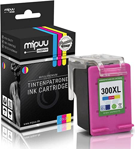 Mipuu Tinte kompatibel für HP 300XL CC644EE Color für HP Deskjet D1660 D2560 D2660 D5560 F4580 F2480 Envy 100 110 114 120 Photosmart C4600 C4680 C4780
